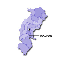 Map of Chhattisgarh