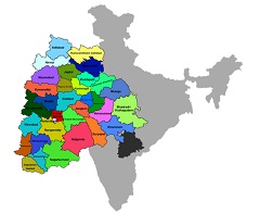 Map of Telangana