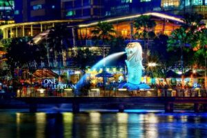 Merlion is a landmark in Singapore Capital
