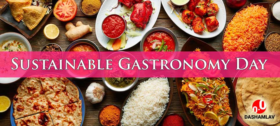 world sustainable gastronomy day banner