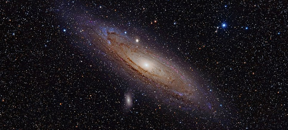 photograph of andromeda galaxy